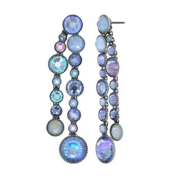Light Blue - Water Cascade Glam - Konplott earrings